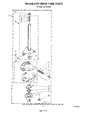 BRAKE AND DRIVE TUBE Diagram and Parts List for LA7680XSW1  Whirlpool Washer