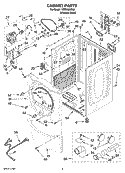 Part Location Diagram of W10084840 Whirlpool Panel, Side (R.H.)