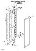 FREEZER DOOR PARTS Diagram and Parts List for KSSS48FMXO3  KitchenAid Refrigerator