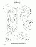 LINER PARTS Diagram and Parts List for 7EL87TRRRV01  Whirlpool Refrigerator