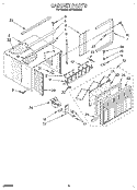 Part Location Diagram of 1159825 Whirlpool FRONT