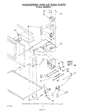 MAGNETRON AND AIRFLOW Diagram and Parts List for SM958PEPW1  Whirlpool Range