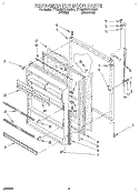 REFRIGERATOR DOOR, LIT/OPTIONAL Diagram and Parts List for TT20BKXAW01  Whirlpool Refrigerator