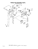 PANEL AND CONTROL Diagram and Parts List for KUCC150S1  KitchenAid Trash Compactor