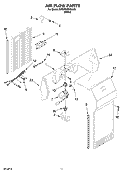 AIR FLOW PARTS Diagram and Parts List for BRS70CBANA00  Whirlpool Refrigerator