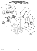 OVEN INTERIOR PARTS Diagram and Parts List for KCMS1555RSS1  KitchenAid Microwave