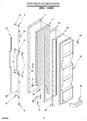 FREEZER DOOR Diagram and Parts List for KSRC22KBAL01  KitchenAid Refrigerator