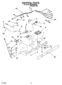 CONTROL PARTS Diagram and Parts List for ED2FHAXSL02  Whirlpool Refrigerator