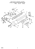CONTROL PANEL Diagram and Parts List for KAWS700GQ0  KitchenAid Washer