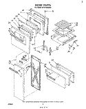 Part Location Diagram of 878557 Whirlpool Glass, Oven Door Outside