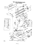 TOP AND CONSOLE Diagram and Parts List for LA7800XPW0  Whirlpool Washer