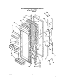 REFRIGERATOR DOOR Diagram and Parts List for JWKGN700001  Whirlpool Refrigerator