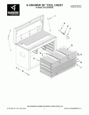 9-DRAWER 26`` TOOL CHEST Diagram and Parts List for GATC26V9WG00  Whirlpool Cabinet