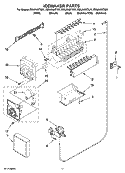 ICEMAKER PARTS Diagram and Parts List for ED2JHAXTL01  Whirlpool Refrigerator