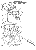 SHELF PARTS, OPTIONAL PARTS Diagram and Parts List for ET8MHMXRB01  Whirlpool Refrigerator