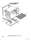 INTERNAL OVEN Diagram and Parts List for SF332BEWN0  Whirlpool Range