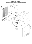 AIR FLOW PARTS Diagram and Parts List for ED2FHAXST05  Whirlpool Refrigerator