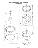 AGITATOR, BASKET AND TUB Diagram and Parts List for LA3400XSW1  Whirlpool Washer