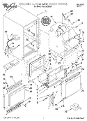 CABINET LINER AND DOOR Diagram and Parts List for EC5100XEW0  Whirlpool Ice Maker