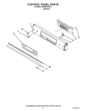 CONTROL PANEL PARTS Diagram and Parts List for KDRS807XSP01  KitchenAid Range