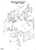 DISPENSER FRONT Diagram and Parts List for RS25AWXBW00  Roper Refrigerator