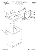 TOP AND CABINET Diagram and Parts List for 6LSS5232DQ1  Whirlpool Washer