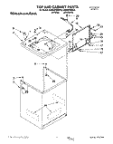 TOP AND CABINET, LIT/OPTIONAL Diagram and Parts List for KAWE670BWH0  KitchenAid Washer