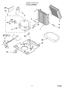 UNIT Diagram and Parts List for DH500K0  Whirlpool Dehumidifier