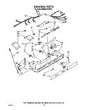 CONTROL Diagram and Parts List for KSRB25QXWH00  KitchenAid Refrigerator