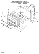 FREEZER DOOR Diagram and Parts List for TT18EKRAN00  Whirlpool Refrigerator