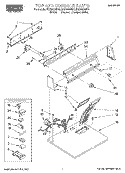 TOP AND CONSOLE, LIT/OPTIONAL Diagram and Parts List for RGX4635EN0  Roper Dryer