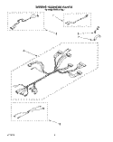 Part Location Diagram of 3183655 Whirlpool Wiring Harness (Door Switch)