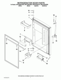 REFRIGERATOR DOOR PARTS Diagram and Parts List for WRT579SMYM00  Whirlpool Refrigerator