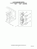 LATCH BOARD PARTS Diagram and Parts List for KCMS1555SBL1  KitchenAid Microwave