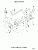 ICEMAKER PARTS Diagram and Parts List for KBFS20EVMS7  KitchenAid Refrigerator