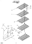 UNIT Diagram and Parts List for RV2099RBW01  Roper Freezer