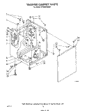 WASHER CABINET Diagram and Parts List for LT4900XMW2  Whirlpool Washer Dryer Combo