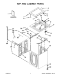 Part Location Diagram of W10545028 Whirlpool USE & CARE GUIDE