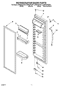 REFRIGERATOR DOOR PARTS Diagram and Parts List for KSRK22ILBL13  KitchenAid Refrigerator