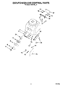 ESCUTCHEON AND CONTROL PARTS Diagram and Parts List for KCB148SGR0  KitchenAid Blender