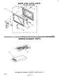DOOR AND LATCH , WIRING HARNESS Diagram and Parts List for MH6700XM0  Whirlpool Microwave