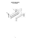 BACKGUARD Diagram and Parts List for SF302BEWW1  Whirlpool Range