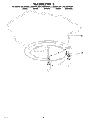 HEATER PARTS Diagram and Parts List for KUDS01IJBS1  KitchenAid Dishwasher
