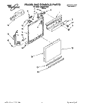FRAME AND CONSOLE Diagram and Parts List for DU400CWDB0  Whirlpool Dishwasher