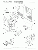 CABINET PARTS Diagram and Parts List for KBCS24LSBS03  KitchenAid Wine and Beverage Cooler
