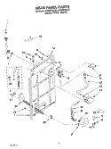 REAR PANEL Diagram and Parts List for KAWS700LQ0  KitchenAid Washer