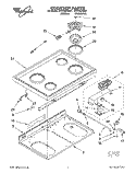 Part Location Diagram of 261990 Whirlpool Medallion (sold individually, 4 recommended)