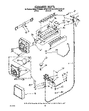 ICEMAKER, LIT/OPTIONAL Diagram and Parts List for KSRB27QXBL00  KitchenAid Refrigerator
