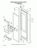 REFRIGERATOR DOOR PARTS Diagram and Parts List for KSSS42FTX04  KitchenAid Refrigerator