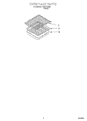 OVEN RACK, LITERATURE Diagram and Parts List for SF387PEYB8  Whirlpool Range